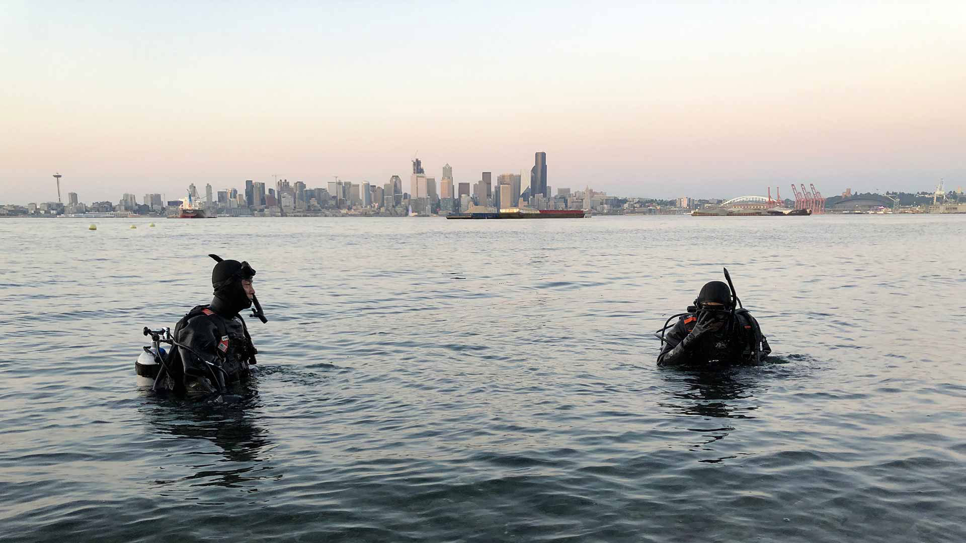 水中カメラマン